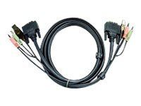 ATEN 2L-7D02UI - video- / USB / audio-kabel - 1.8 m (2L-7D02UI)