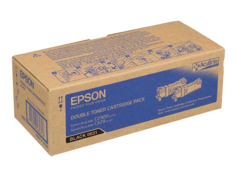 Epson Economy Pack - 2-pack - svart - original - tonerpatron (C13S050631)
