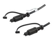 Deltaco TOTO-15 - Digital audiokabel (optisk) - TOSLINK (hann) til TOSLINK (hann) - 15 m - fiberoptisk (TOTO-15)