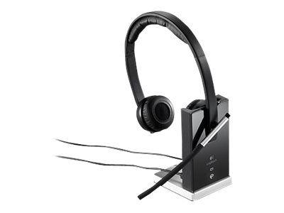Logitech Wireless Headset Dual H820e - Hodesett - on-ear - DECT - trådløs, demobrukt (981-000517-Demo)