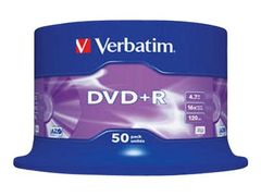 VERBATIM DVD+R x 50 - 4.7 GB - lagringsmedier