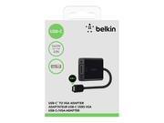 Belkin video adapter - VGA / USB - 15 cm (F2CU037BTBLK)