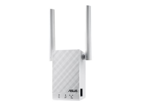 ASUS RP-AC55 - Rekkeviddeutvider for Wi-Fi - Wi-Fi - Dobbeltbånd - i veggen (90IG03Z1-BM3R00)