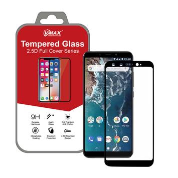 VMAX skjermbeskytter Xiaomi MI A2 Svart, herdet glass (VX-MIA2-2.5D-SV)