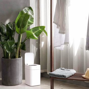 Townew T1S smart søppelbøtte - hvit med innebygd batteri (TOWNEW-T1)