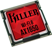 Rivet Networks Killer Wi-Fi 6 AX1650x WLAN-kort,  802.11ax, Bluetooth 5, 2x2, MU-MIMO, M.2 2230 (KILLER1650)