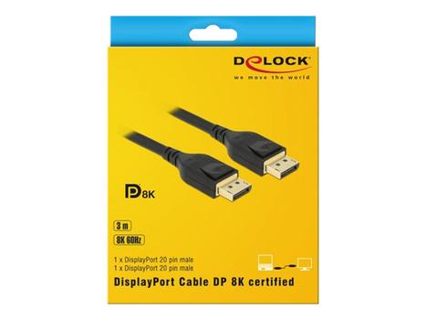 Delock DisplayPort-kabel - DisplayPort til DisplayPort - 3 m (85661)