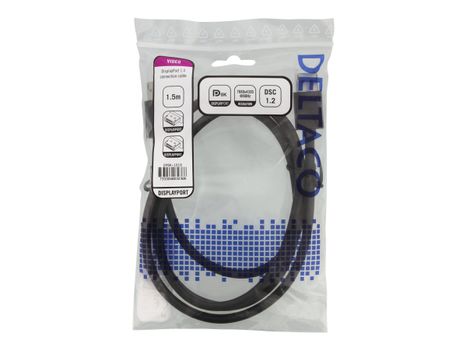 Deltaco 1.5 meter DisplayPort 1.4-kabel (DP8K-1015)