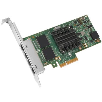 Intel Ethernet Server Adapter I350-T4 - Nettverksadapter - PCIe 2.1 x4 lav profil - 1000Base-T x 4 (I350T4V2BLK)