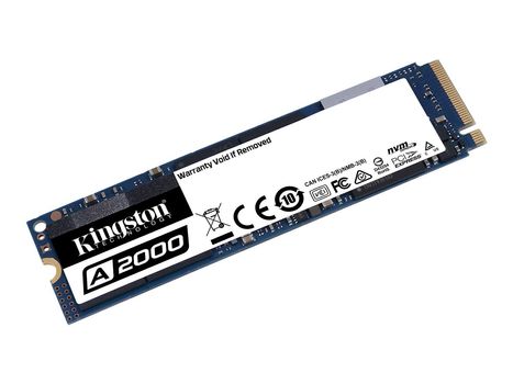 Kingston A2000 1TB PCIe SSD NVMe M.2 2280 256-bit AES (SA2000M8/1000G)