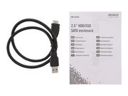 Deltaco MAP-K2568 - drevkabinett - SATA 6Gb/s - USB 3.1 (Gen 1) (MAP-K2568)