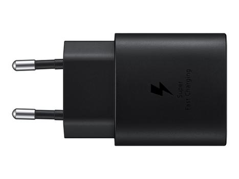 Samsung 25 watt reiseadapter - USB-C med kabel, USB PD 3.0 PPS (EP-TA800XBEGWW)