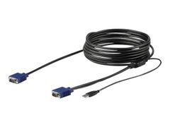 StarTech 15 ft. (4.6 m) USB KVM Cable for StarTech.com Rackmount Consoles - VGA and USB KVM Console Cable (RKCONSUV15) - video- / USB-kabel - 4.6 m