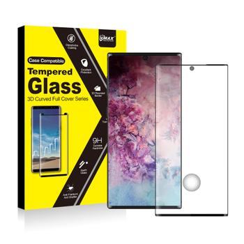 VMAX pansret glass til Note10+ Svart, herdet glass (VX-NOTE10PLUS-3D-SV)
