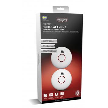 Housegard Origo Trådløs røykvarsler 2-pk (601120)
