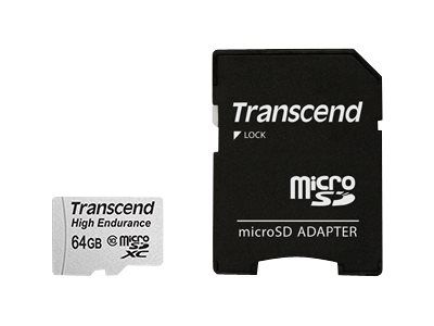 Transcend High Endurance - flashminnekort - 64 GB - microSDXC (TS64GUSDXC10V)