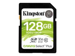 Kingston Canvas Select Plus - flashminnekort - 128 GB - SDXC UHS-I