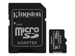 Kingston Canvas Select Plus 256GB microSD - A1 - Video Class V30 - UHS Class 3 - Class10 - inkludert SD-adapter