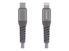 Deltaco USB-C - Lightning-kabel - 1m - grå