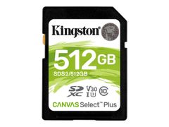 Kingston Canvas Select Plus - flashminnekort - 512 GB - SDXC UHS-I