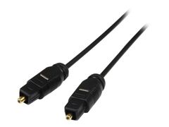 StarTech 15 ft Thin Toslink Digital Optical SPDIF Audio Cable - Digital audiokabel (optisk) - SPDIF - TOSLINK (hann) til TOSLINK (hann) - 4.6 m - fiberoptisk - svart - for P/N: FPCEILPTBLP, FPCEILPTBSP, FPWART