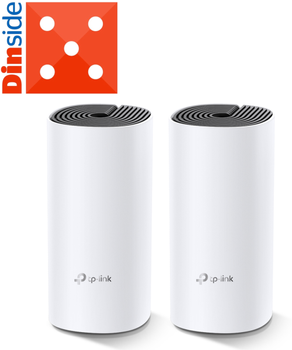 TP-Link DECO M4 AC1200 mesh-system 2 rutere, opptil 370 m2, 802.11ac Dual-band