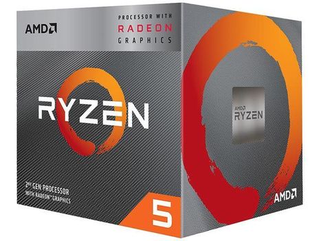 AMD Ryzen 5 3400G, 3.7GHz-4.2GHz 4 kjerner, 8 tråder, AM4, PCIe 3.0, 4MB cache, 65W, boxed (YD3400C5FHBOX)