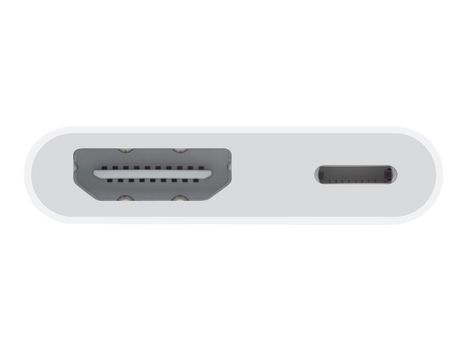 Apple Lightning Digital AV Adapter - Lightning-kabel - Lightning (hann) til HDMI, Lightning (hunn) - for iPad/ iPhone/ iPod (Lightning) (MD826ZM/A)