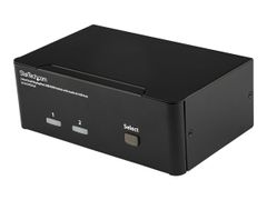 StarTech Dual Monitor DisplayPort KVM Switch - 2 Port - USB 2.0 Hub - Audio and Microphone - DP KVM Switch (SV231DPDDUA) - KVM / lydsvitsj - 2 porter
