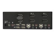 StarTech Dual Monitor DisplayPort KVM Switch - 2 Port - USB 2.0 Hub - Audio and Microphone - DP KVM Switch (SV231DPDDUA) - KVM / lydsvitsj - 2 porter (SV231DPDDUA)