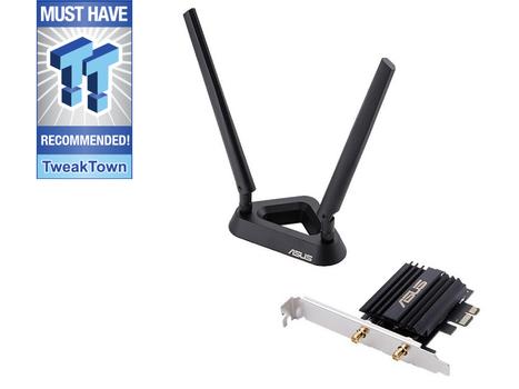 ASUS PCE-AX58BT Wi-Fi 6 (802.11ax) Bluetooth 5, 3000Mbps, MU-MIMO, PCIe x1