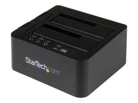 StarTech Standalone Hard Drive Duplicator,  Dual Bay HDDSSD ClonerCopier,  USB 3.1 (10 Gbps) to SATA III (6Gbps) HDDSSD Docking Station, Hard Disk Duplicator Dock - Hard Drive Cloner - harddisk-duplekser (SDOCK2U313R)
