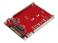 StarTech M.2 to U.2 Adapter - For M.2 PCIe NVMe SSDs - PCIe M.2 Drive to U.2 (SFF-8639) Host Adapter - M2 SSD Converter (U2M2E125) - Grensesnittsadapter - M.2 - M.2 Card - U.2 - rød