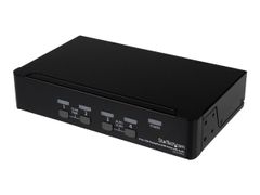 StarTech 4 Port DisplayPort KVM Switch w/ Audio - USB, Keyboard, Video, Mouse, Computer Switch Box for 2560x1600 DP Monitor (SV431DPUA) - KVM / lyd / USB-svitsj - 4 porter