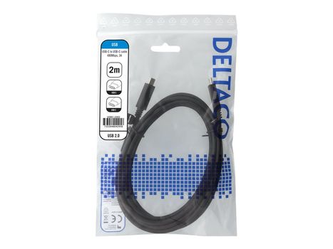 Deltaco USBC-2002 - USB type C-kabel - 2 m (USBC-2002)