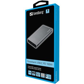Sandberg Powerbank USB-C PD 100W 20000mAh, 74Wh (420-52)