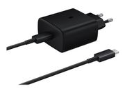Samsung Travel Adapter EP-TA845 45W 3A - Super Fast Charge 2.0 inkludert USB-C-kabel - svart (EP-TA845XBEGWW)