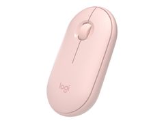 Logitech Pebble M350 - mus - Bluetooth, 2.4 GHz - rosa
