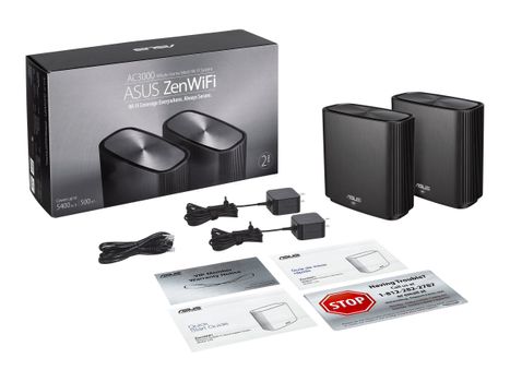 ASUS ZenWiFi AX (XT8) Wi-Fi-system Wi-Fi 6 (802.11ax) (90IG0590-MO3G20)