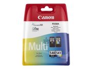 Canon PG-540 / CL-541 Multipack - 2-pack - svart, farge (cyan, magenta, gul) - original - blekkbeholder (5225B007)
