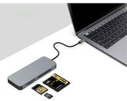 Platinet USB-C-minnekortleser SD, microSD, CF (PMMA7056)