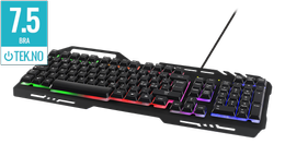 Deltaco Gaming-tastatur med RGB bakbelysning