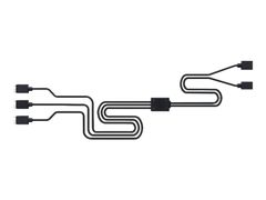 Cooler Master Addressable RGB 1-to-3 Splitter Cable - viftestrømsplitter - 3-pins viftekontakt til 3-pins viftekontakt - 50 cm