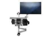 StarTech Wall Mount Workstation,  Articulating Standing Desk w/ Ergonomic Height Adjustable Monitor Arm & Padded Keyboard Tray, 34" VESA Display, Foldable Wall Mounted Sit Stand Desk - Foldable Standing Desk (W (WALLSTSI1)
