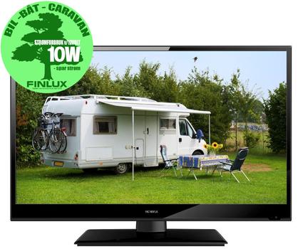 FINLUX 19" Nordic Edition LED-TV 12V/230V HD ready, Trippel-tuner,  2x HDMI, VGA, USB PVR, kun 10W, 19C185FLX (381984-)