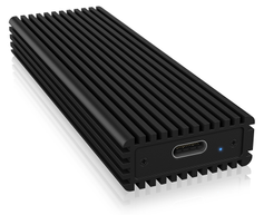ICY BOX External enclosure for M.2 NVMe SSD, USB 3.1 Type-C, Black