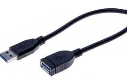 EXC USB 3.0 A/A entry-lev extension cord Black 3m