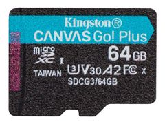 Kingston Canvas Go! Plus - flashminnekort - 64 GB - microSDXC UHS-I