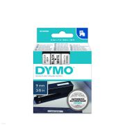 DYMO D1 9mm 1pk, Sort/Hvit