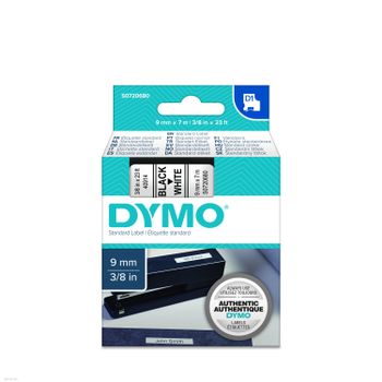 DYMO D1 9mm 1pk, Sort/Hvit (S0720680)